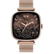 Montre connect&eacute;e ICE SMART SQ 2.0 Carr&eacute;e Bracelet Milanaise Rose Gold