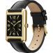 Montre ICE SMART TK 2.0 Rectangulaire avec Bracelet Cuir Or Grain Noir