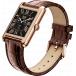 Montre ICE SMART TK 2.0 Rectangulaire avec Bracelet Cuir Rose Croco Marron