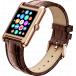 Montre ICE SMART TK 2.0 Rectangulaire avec Bracelet Cuir Rose Croco Marron
