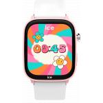 Smart Watch ICE SMART Junior Find Hub 3.0 Rectangular Silicone Strap Pink and White