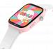 Montre connect&eacute;e ICE SMART Junior Find Hub 3.0 Rectangulaire Bracelet Silicone Rose et Blanc