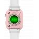 Montre connect&eacute;e ICE SMART Junior Find Hub 3.0 Rectangulaire Bracelet Silicone Rose et Blanc