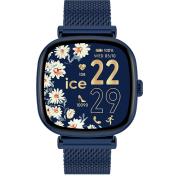 Montre connect&eacute;e ICE SMART SQ 2.0 Carr&eacute;e Bracelet Milanaise Bleue