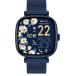 Montre connect&eacute;e ICE SMART SQ 2.0 Carr&eacute;e Bracelet Milanaise Bleue
