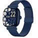 Montre connect&eacute;e ICE SMART SQ 2.0 Carr&eacute;e Bracelet Milanaise Bleue