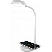 Station de charge sans fil 15W Qi + Lampe + C&acirc;ble de charge USB C/C Argent Glossy