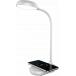 Station de charge sans fil 15W Qi + Lampe + C&acirc;ble de charge USB C/C Argent Glossy