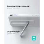 Powerbank sans fil MagSafe MagPro Neo 5000mAh 15W Qi 1 port USB C 22.5W PD/QC Stand + C&acirc;ble attach&eacute; Blanc