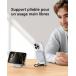 Powerbank sans fil Magnétique MagSafe MagPro Slim 5000mAh 1 port USB C 15W Qi Stand + Câble attaché Noir