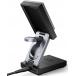 Station de charge 5-7.5-15W Qi Stand 3 zones pliable Smartphone + Truewireless + Apple Watch + Câble de charge USB C/C Noire