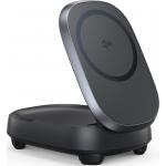 Charging Station 15W Qi2 Foldable Stand + USB C/C Charging Cable Black