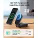 Station de charge MagPro 15W Qi2 Stand retractable + Câble de charge USB C/C Noire