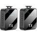 Kit of 2 Wireless Tie Mics Black