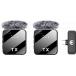 Kit of 2 Wireless Tie Mics Black