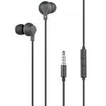 Ecouteurs Jack 3.5mm - 70% Plastique recyclé Noir Bigben