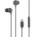 USB C In-Ear Earphones Black with Remote control and Micro Bigben