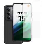 2 in 1 Pack Xiaomi Redmi 15 4G / 5G Case Soft Transparent + Screen protector Made for Xiaomi