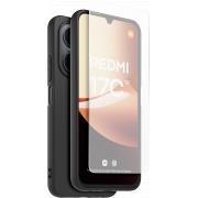Pack 2 en 2 Coque Xiaomi Redmi 17C 5G Hybride Noire + Prot&egrave;ge &eacute;cran Made for Xiaomi