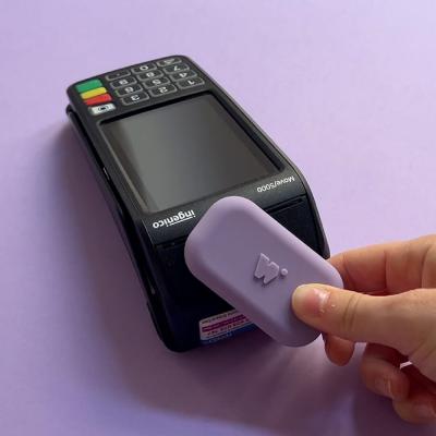 Porte monnaie sans contact Pop Lilas - Fabriqué en France