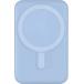 Powerbank sans fil Magnétique MagSafe 5000mAh 2 ports USB A+C 10W Qi Bleu