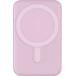 Powerbank sans fil Magnétique MagSafe 5000mAh 2 ports USB A+C 10W Qi Rose