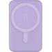 Magnetic MagSafe Wireless Powerbank 5000mAh 2 USB A+C ports 10W Qi Purple