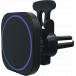 Chargeur sans fil voiture Magnétique MagSafe 15W Qi Support Ventilation Noir
