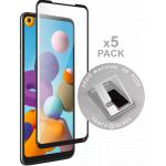5-Pack Samsung Galaxy A21s Glass Screen protectors 2.5D For Installation Machine + Lifetime Warranty