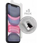 Pack de 5 Verres de protection &eacute;cran iPhone 11 Pour machine de pose + Garantie &agrave; vie