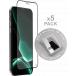 Pack de 5 Verres de protection écran iPhone 12 / 12 Pro Pour machine de pose + Garantie à vie