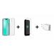 Pack Coque Force Case renforcée Feel transparente + Protège-écran Force Glass + Chargeur secteur USB C 30W PD Force Power Lite pour iPhone 15 Pro Garantie à vie Force Case