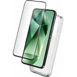 Pack 2 en 1 Coque Samsung Galaxy S24 FE Souple Transparente + Prot&egrave;ge &eacute;cran 2.5D + SmartFrame&trade; - Certifi&eacute; GRS
