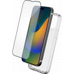 Pack 2 en 1 Coque iPhone 15 Pro Souple Transparente + Protège écran 2.5D + SmartFrame™ - Certifié GRS
