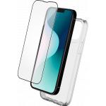 Pack 2 en 1 Coque iPhone 16 Pro Souple Transparente + Prot&egrave;ge &eacute;cran 2.5D + SmartFrame&trade; - Certifi&eacute; GRS