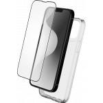 2 in 1 Pack iPhone 16 Pro Max Case Soft Transparent + Screen protector 2.5D + SmartFrame™ - GRS Certified