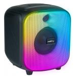 Enceinte Bluetooth® Cube 200W Lumineuse Noire