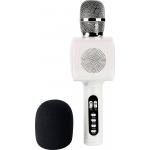 Microphone Enceinte Bluetooth&reg; Party MIC 15W Karaok&eacute; avec effets lumineux Blanc