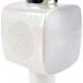 Microphone Enceinte Bluetooth&reg; Party MIC 15W Karaok&eacute; avec effets lumineux Blanc