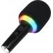 Microphone Enceinte Bluetooth® Party MIC 15W Karaoké avec effets lumineux Noir
