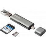 Memory card reader Universel Gray PNY