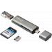 Lecteur de cartes mémoire USB C 3.1 Gris
