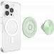 Support PopGrip Premium MagSafe Stand et Selfie Aluminium Honeydew