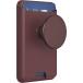 Porte carte PopWallet Aluminium Magnétique Stand et Selfie Oxblood