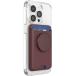 Porte carte PopWallet Aluminium Magnétique Stand et Selfie Oxblood