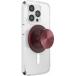 Support PopGrip Aluminium Magnétique Stand et Selfie Radial Oxblood
