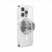 Support PopGrip Premium MagSafe Stand et Selfie Rippler Chrome