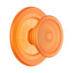 Support PopGrip Premium MagSafe Stand et Selfie Translucide Orange Zest