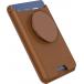 Porte carte PopWallet Magnétique Stand et Selfie Cognac