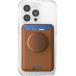 Porte carte PopWallet Magnétique Stand et Selfie Cognac